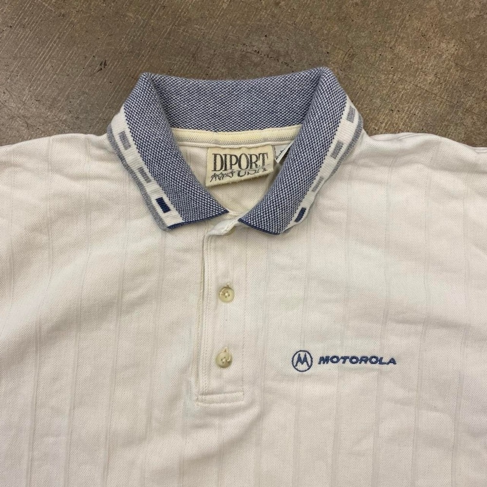 Vintage Motorola Polo Golf Shirt Diport USA 90s Size XL